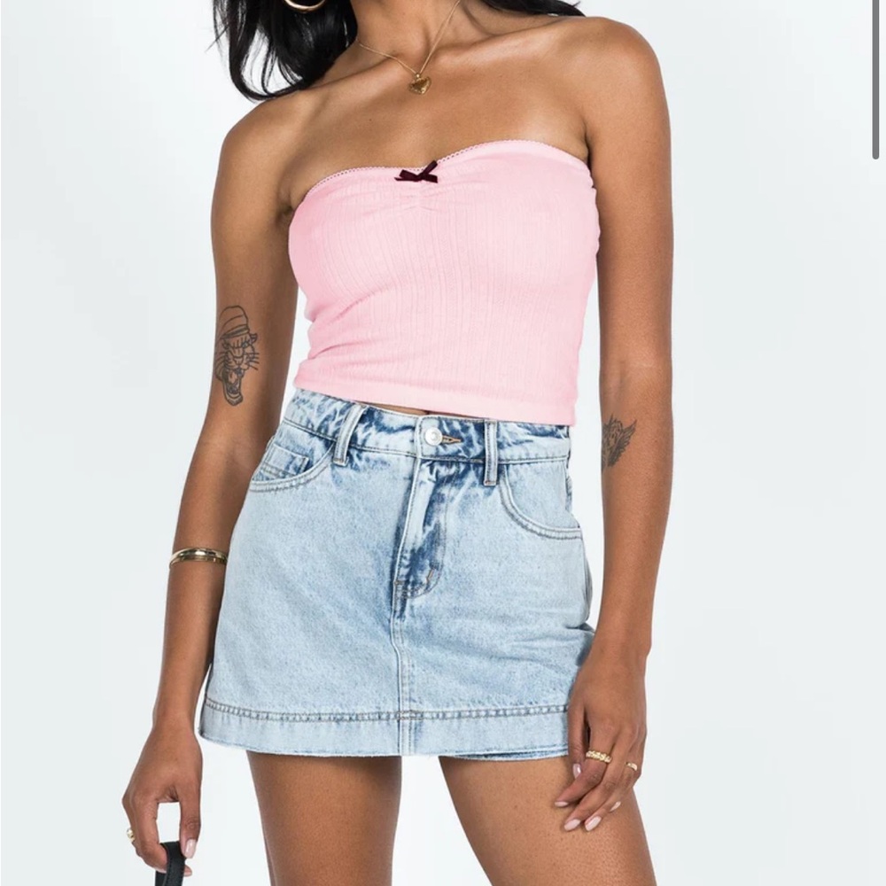 Princess Polly Heuston Denim skort